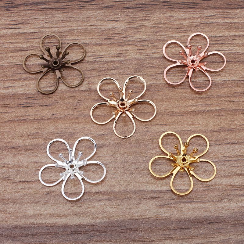 メッキ 銅 チャーム  ペンダント デコパーツDIY  デコ素材 手芸材料 チェーンパーツ アクセサリーパーツ