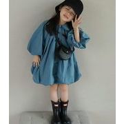 春新作★韓国風子供服★ワンピース★7-15