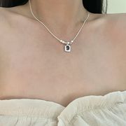 ネックレス　アクセサリー　韓国ファッション　ジルコニア　シンプル