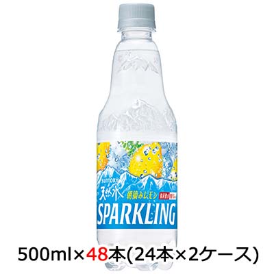 ☆○ サントリー 天然水スパークリングレモン 500ml ペット 48 本 (24本×2ケース) 48720