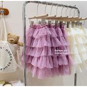 INS 春夏 韓国風子供服  ベビー服  女の子   レーススカートケーキドレス  キッズ  スカート  子供服2色