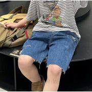 2023夏新作 韓国風子供服  子供服 パンツ   半ズボン デニムズボン  ins  90cm-140cm