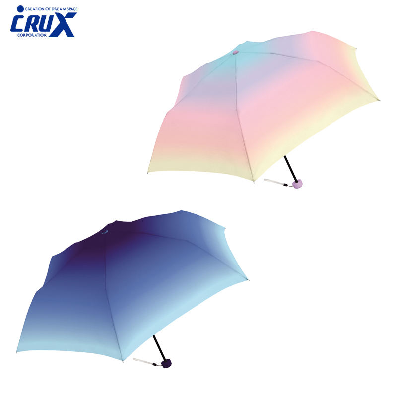 ■CRUX(クラックス)■　婦人折傘　ミルキートーンアンブレラ
