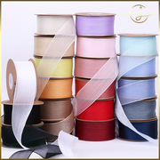 【20色】透け感リボン テープ ストライプ ラッピング プレゼント ギフト 花束包装 手芸材料 雑貨