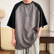 ユニセックス　メンズ　Tシャツ　短袖　シャツ　カジュアル　大きいサイズ　ストリート系　渋谷風☆全2色