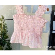 韓国子供服 吊りトップス 可愛い 子供服 2023夏新作  韓国ファッション 80cm-140cm