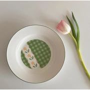 写真道具   お皿   撮影用    ins   朝食皿    陶器食器  レトロ   皿   デザート皿