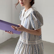 ワンピース　春夏　レディース　韓国ファッション　ゆったり　民族風　デザイン