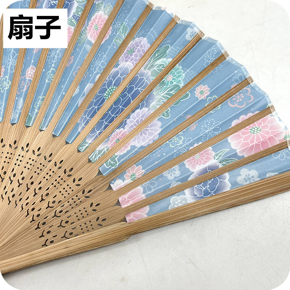 和風 手つくり 折り扇子 扇子 花柄 扇子 全6色 工芸扇子 多機能