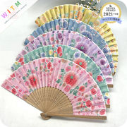 和風 手つくり 折り扇子 扇子 花柄 扇子 全6色 工芸扇子 多機能 レディース