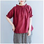 【2023新作】フリルデザインシンプルTシャツトップスカジュアル