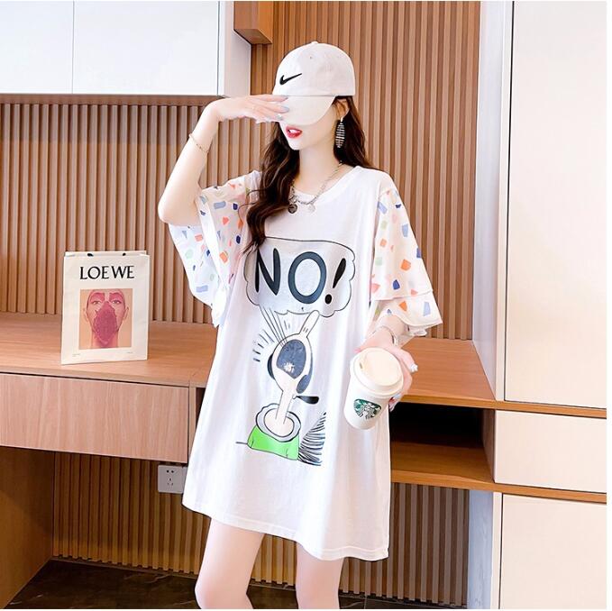 韓国風　女夏新しい　半袖Tシャツ， 気質ファッションTシャツ★学生Tシャツ★M-XL
