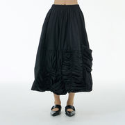 2023夏の新作婦人服ギャザー裾ゆったり着痩せハーフスカート二重立体デザイン66128