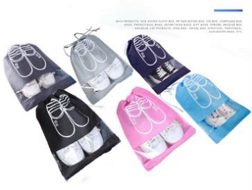 超安い　韓国風トラベルシューズ収納袋ビーム口付きトラベル収納バッグ防水ポータブル機能靴バッグ