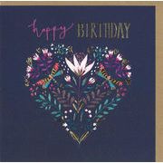 グリーティングカード 誕生日/バースデー「ハートの花園」 メッセージカード