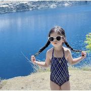 2023夏人気   ハワイ  連体服   韓国風子供服   キッズ   ベビー服     水泳   水着   帽子を送る   女の子