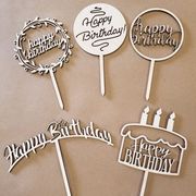 人気商品  記念日道具  木  撮影用具  生日の祝い   装飾品  ケーキの札  パーティー用