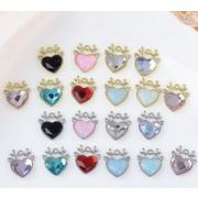 ハート型 デコレーション  ペンダント     手作り  合金デコパーツ   スマホケース美容