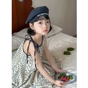 2024 夏 韓国風子供服  キッズ服    ベビー服  花柄  ワンピース  スリップスカート