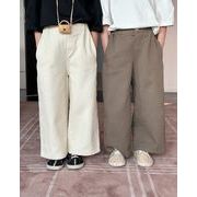 2024春新作  韓国風子供服  キッズ服   子供ズボン  ロングパンツ  ストレートパンツ  スラックス  2色