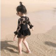夏 韓国風子供服 水着 ハワイ 長袖 ワンピース  ベビー服  女の子 キッズ 砂浜 水泳