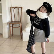 ins秋冬新品  韓国風子供服  キッズ服   長袖  丈の短い上着   パーカー   厚い   可愛い  女の子