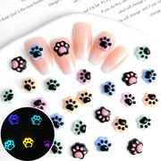 diy 新作  夜光   韓国風    DIY素材   貼り付けパーツ   ネイルアート   猫の爪    ネイルパーツ  6色