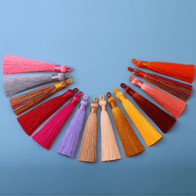 DIY素材   手芸diy用  パーツ  ハンドメイド  フリンジ   タッセル  ストラップ  部品   32色