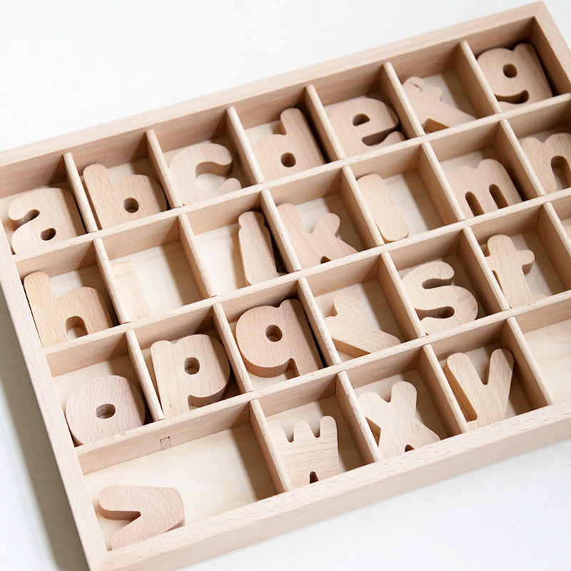 ins新作  啓蒙学習教具  アルファベットの認識   木質  おもちゃ  知育玩具  ホビー用品  パズル玩具