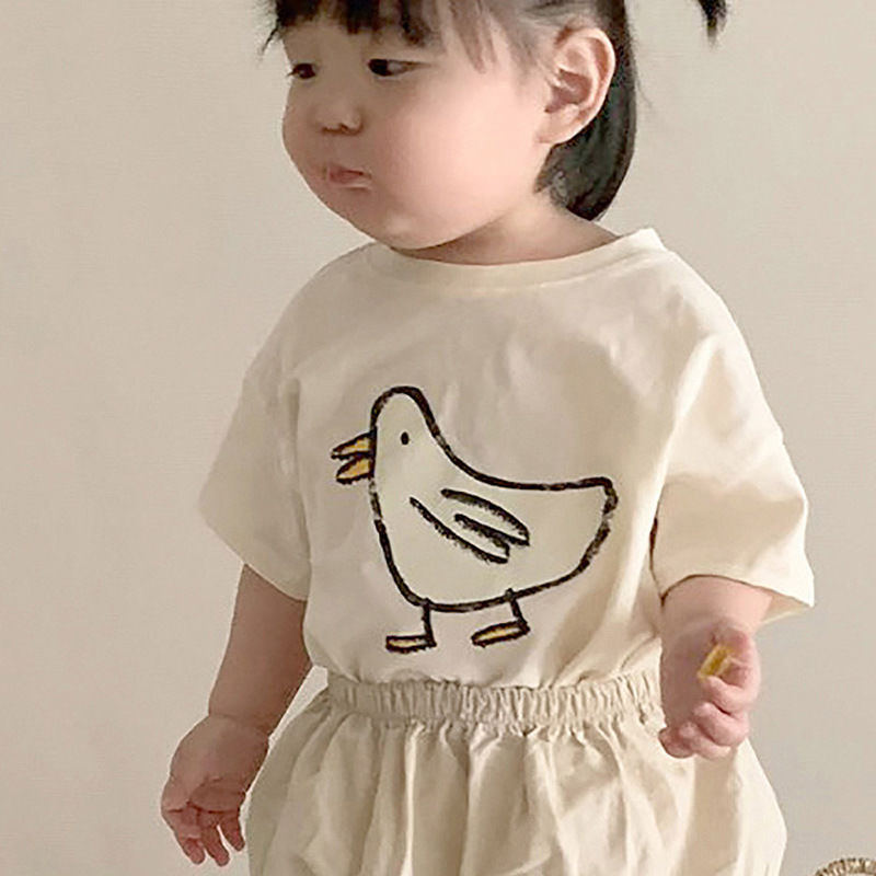 激安   2024夏  韓国風子供服     キッズ服    半袖    Tシャツ  上着  可愛い カジュアル   男女兼用  3色