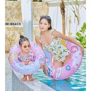 INS ハワイ 夏人気 韓国風 浮き輪  子供用 プール用品 水遊び    キッズ 親子 大人用 砂浜 水泳