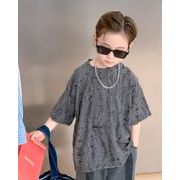 夏人気  韓国風子供服  ベビー服 半袖  Tシャツ  キッズ   トップス 子供服  男の子 3色