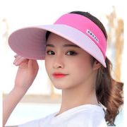 帽子女性の夏のレジャーファッションブーム新作韓国春夏折り畳み式日焼け止めサンバイザー