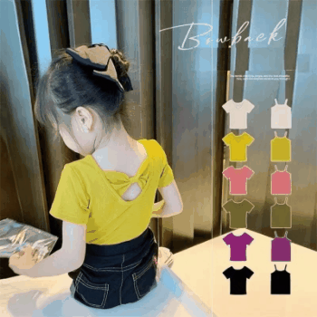 お勧め 春夏新作 韓国風子供服 3-8歳女の子 無地 ピンキーカラー 半袖上着 プルオーバー Tシャツ 90-140