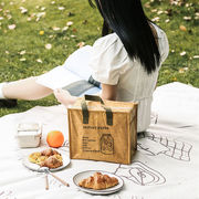 お弁当バッグ　ピクニック　キャンプ　トートバッグ　可愛いハンドバッグ