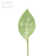 ■GREEN HOUSE(グリーンハウス）■■母の日特集■　木製ピック　ありがとう　葉っぱ