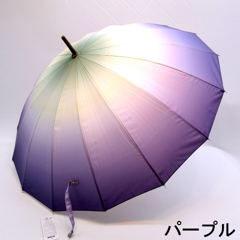 雨傘】【長傘】和風16本骨和グラデーション柄ジャンプ傘 | 卸売