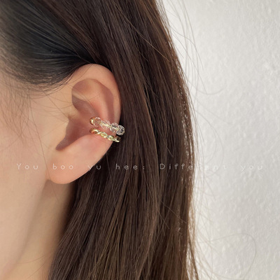 フランス風真珠クリップ耳穴なし女性2023年新作夏イヤリングニッチ高級感耳飾りピアス