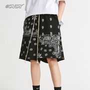 2023夏 ユニセックス　メンズ服　ボトムス　花柄　ショートパンツ　カジュアル　ストリート系　渋谷風☆