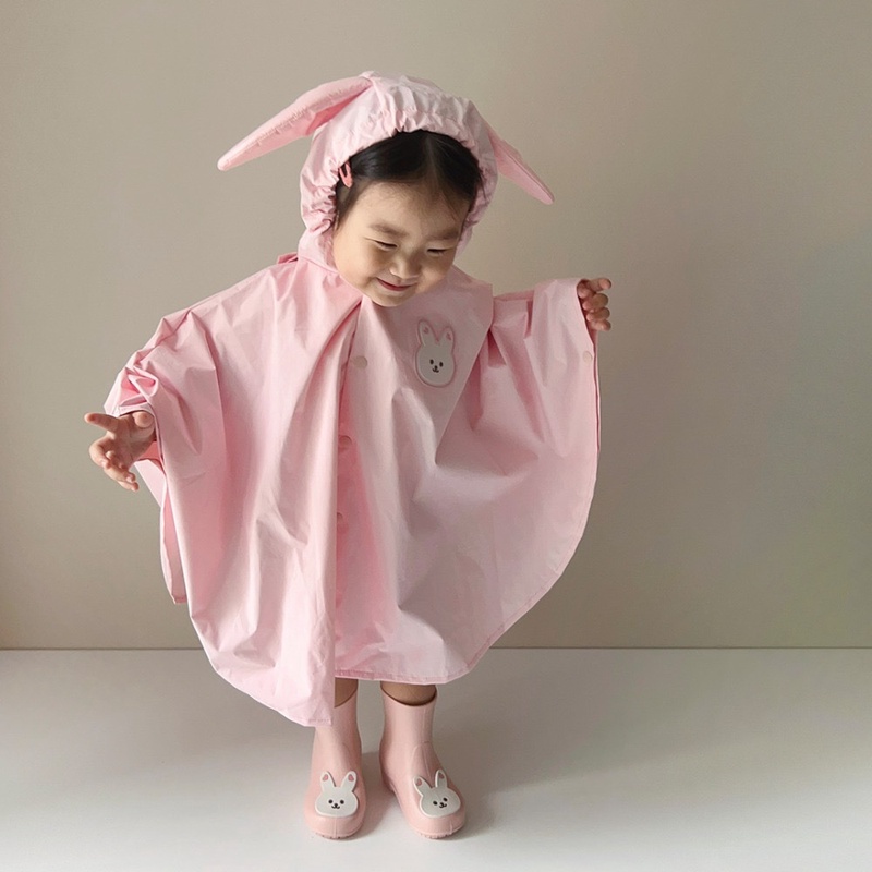 韓国風子供服 ベビー服  あまぐ　雨がっぱ　雨着　レインコート 収納袋付き