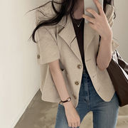 2023夏INS新作★シングルブレスト チェスターコート 通勤 絶対流行  気質 韓国系