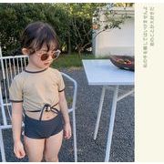 2023夏新品 ベビー服 水着 男の子女の子 セットアップ 半袖 温泉 スイムウェア 韓国風子供服