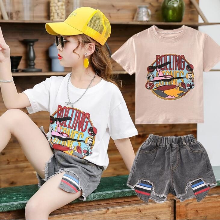 子供服 半袖 Tシャツ 女の子 韓国子供服 キッズ ジュニア 春夏   半袖 Tシャツ 薄手 可愛い