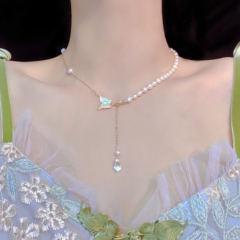 夏新作 パールネックレス デザイン アクセサリー 韓国