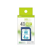 【20個セット】 Lazos SDHCメモリーカード 4GB CLASS6 紙パッケージ