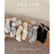 韓国風  人気新品かわいい   リボン 子供靴下 靴下ソックス4色