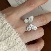 蝶   指輪   韓国風   アクセサリー  リング    雑貨    レディース  開口指輪   ファッション小物  2色