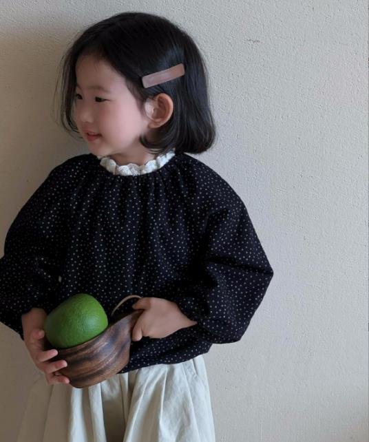 秋新作 韓国風子供服   ベビー服  トップス   長袖   シャツ  女の子  ブラウス  ファッション