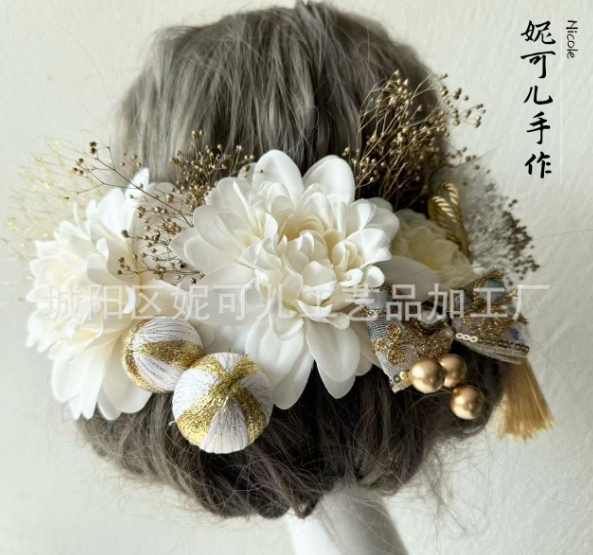花火大会 夏祭り ヘアピン 成人式 髪飾り 花 和装 着物 卒業式 結婚式 浴衣 着物 髪留め 20歳