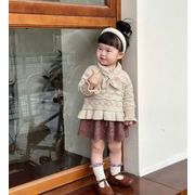韓国子供服    ベビー   キッズ服    ニット    セーター   トップス  スカーフ   2色